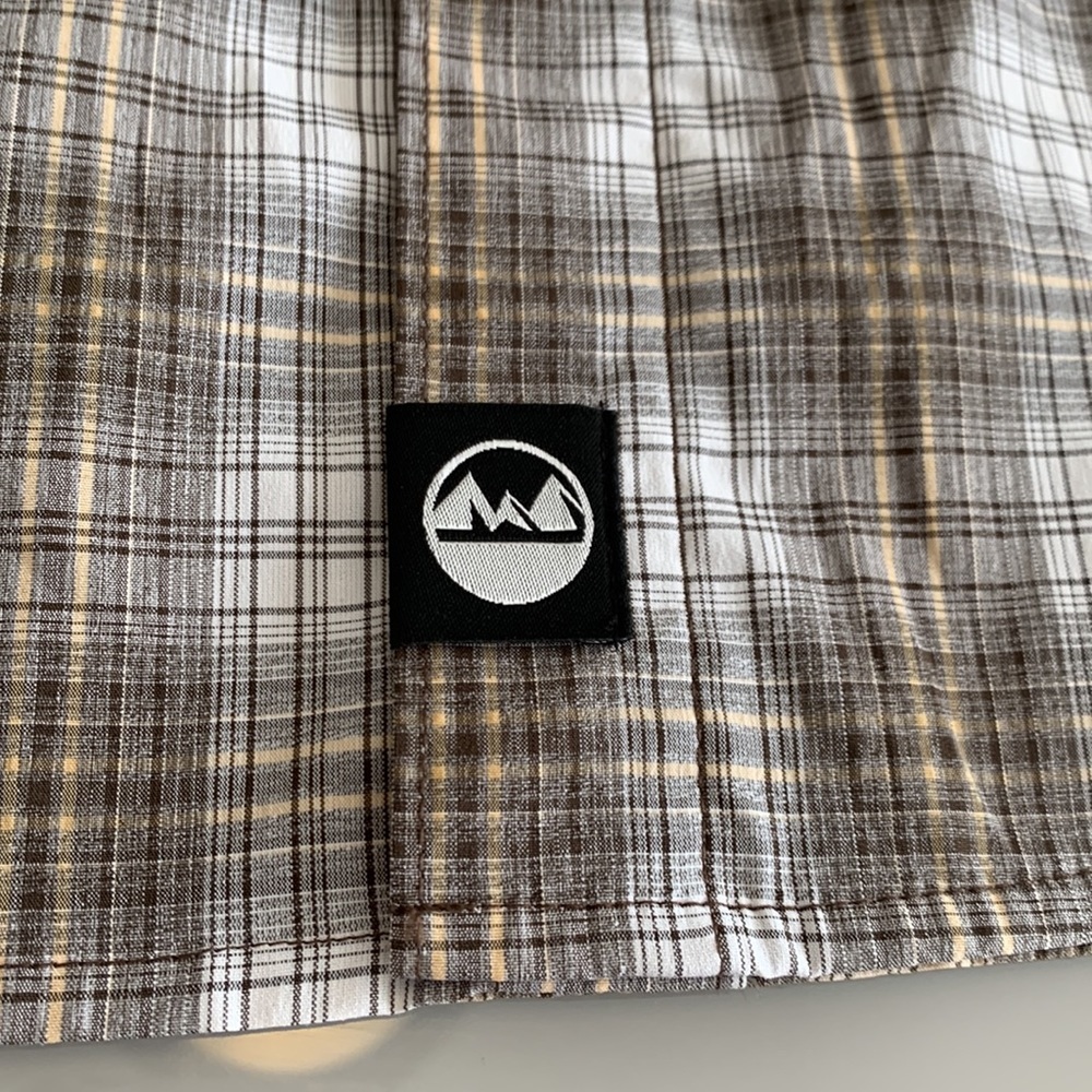 Wrangler Outdoor Series Grey Checkered Long Sleeve Button Down Size XL - Picture 7 of 14